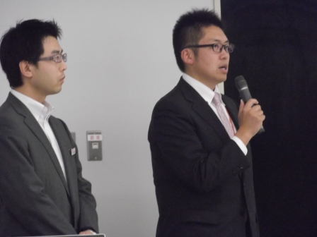 画像：講座を担当した株式会社メフォス北東北事業部秋田支店から2名の人事担当者