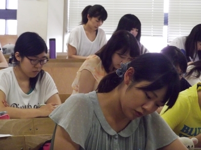画像:講座を受ける学生たちの様子